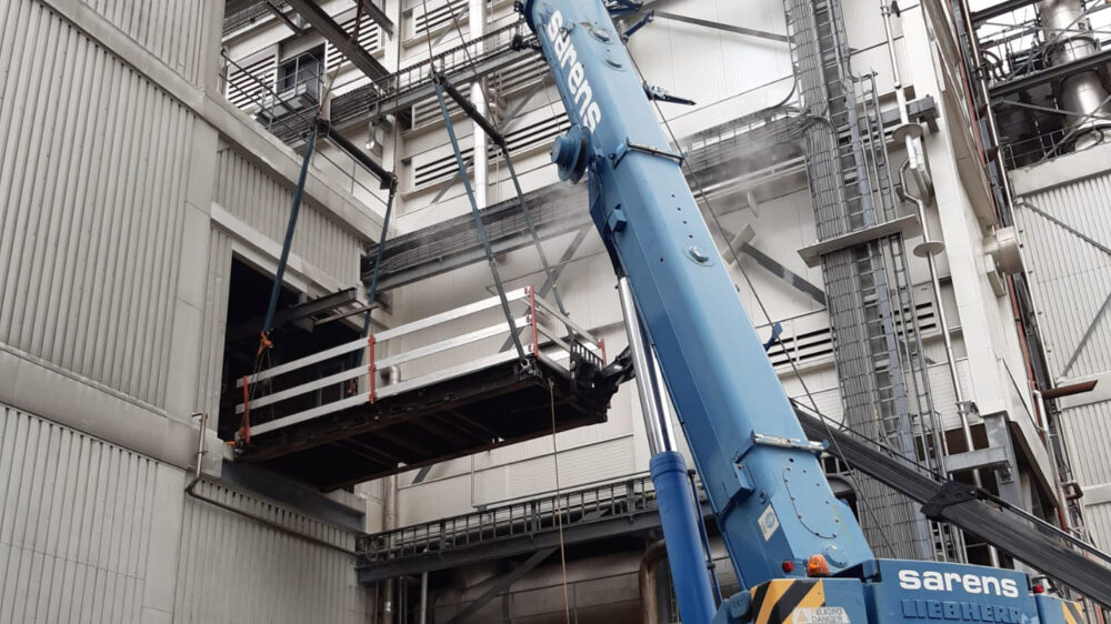 Hyline - Cargill Sas Van Gent - Samoco brings machines inside building with certified platform